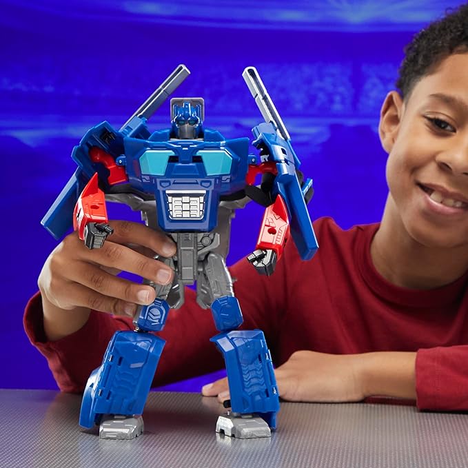 Transformers One 2 in 1 Optimus Prime (Orion Pax) 9.9 Inch Robot Action Figure, Converts to Mask, Interactive Toys for Boys and Girls Ages 6 and Up