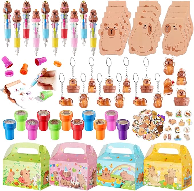 Vanblue Capybara Party Favors Birthday Decorations Party Supplies Pinata Fillers Goodie Bags Stuffers Gifts Prizes Goodie Gift Treat Boxes