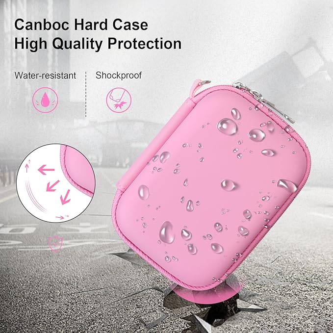 Canboc Hard Carrying Case for Bitzee Magicals/Bitzee Disney/Bitzee Interactive Toy Digital Pet, Virtual Electronic Pets Kids Toys Storage Bag, Pink (Case Only)