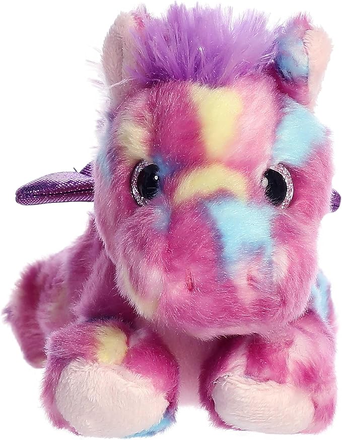 Aurora® Vibrant Bright Fancies™ Tutti Frutti Pegasus™ Stuffed Animal - Eye-Catching Fun - Delightful Cuddles - Purple 7.5 Inches