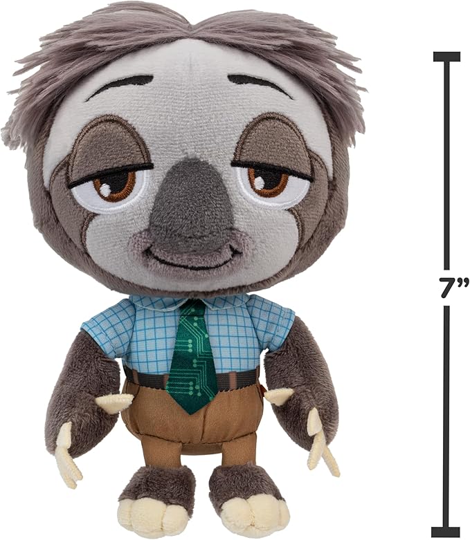 Disney’s Zootopia 2 8” Plush Flash - Stuffed Animal Movie Toys for Kids and Collectors - Suitable for Ages 3+