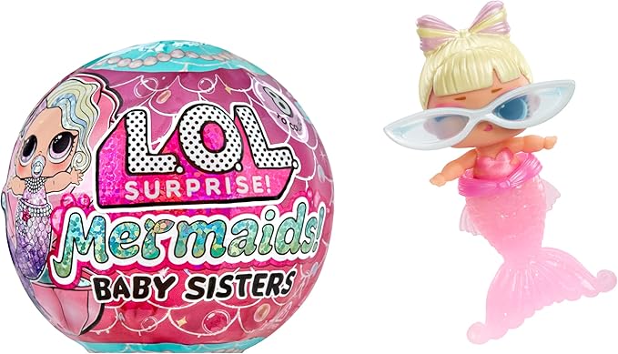 LOL Surprise Mermaids Baby Sisters with Color Change Tail, 8 Dolls to Collect, Fashion Accessories, Great Gift for Kids Ages 4+