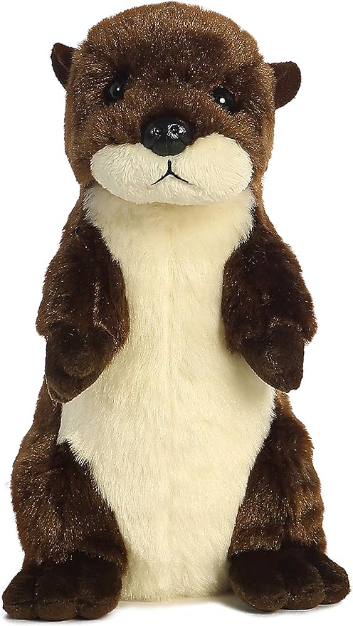Aurora® Adorable Mini Flopsie™ River Otter Stuffed Animal - Mini Companions Ready for Playful Adventures - for Kids All Ages, Toddlers, Adults, and Families - Brown 7 Inches