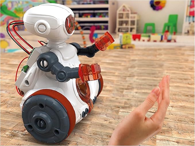 Clementoni- Science & Play Mio Robot: Interactive STEM Learning Robot with App, Obstacle Avoidance & Drawing Function (8+ Years)