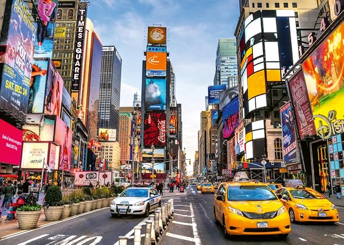 Wonder Forge Times Square New York 1000 Piece Jigsaw Puzzle for Adults | Unique, Perfectly-Fitting Pieces | Fun, Vibrant Imagery | Amazon Exclusive