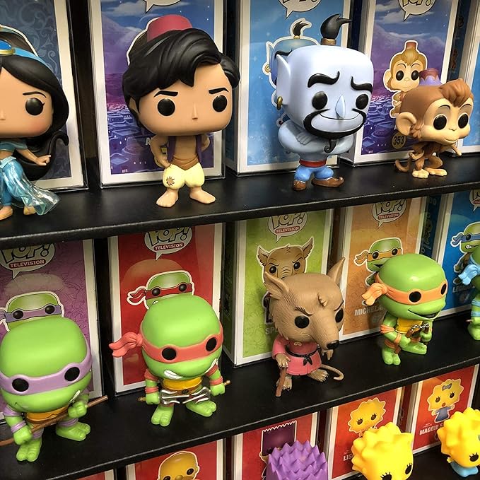 1 Classic Display Case for 4 in. Funko Pop Vinyl Collectible Toy Figures, Black Cardboard