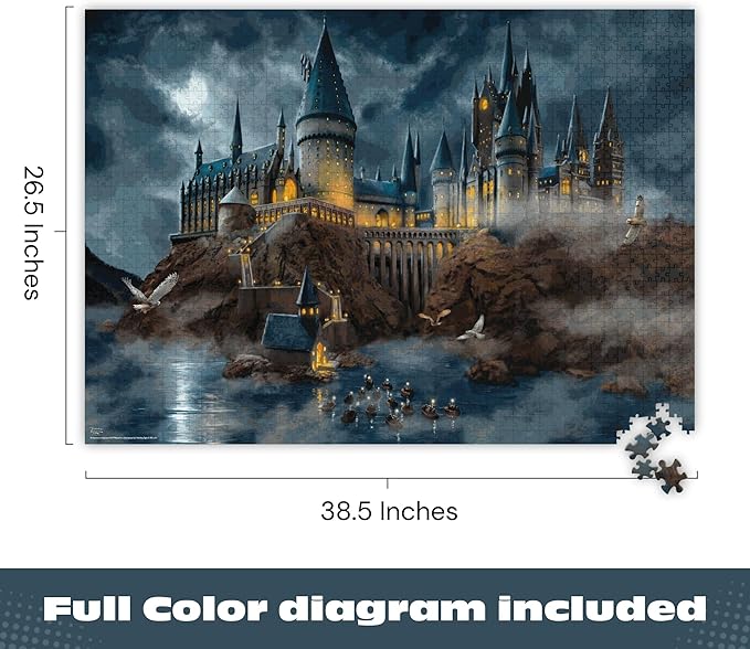 Ceaco - Thomas Kinkade - Harry Potter - Hogwart's Castle - 1500 Piece Jigsaw Puzzle