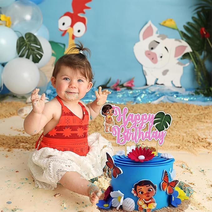 Bby Mna Happy Birthday Cake Topper – Adorable Cartoon Character Birthday Cake Decoration – Durable, Reusable, and Easy to Use Cake Topper – Perfect Party Supplies for Boys and Girls