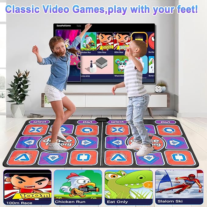TV Dance Mat Games for Kids |Dance Step Pad for Girls with Interactive Dancing Games|Girl Birthday Gifts, Christmas Xmas Gift for Kids |Toy Gifts for Girl 4-8 | HDMI Plug & Play