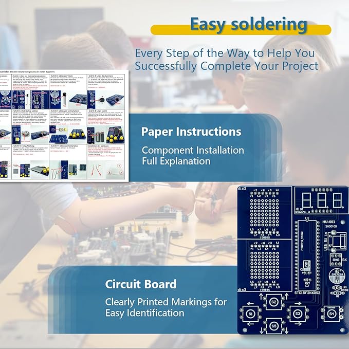 EI Electronic Pixel games Electronic DIY kits for teenagers soldering kits adults Suitable for school students learning education and teaching