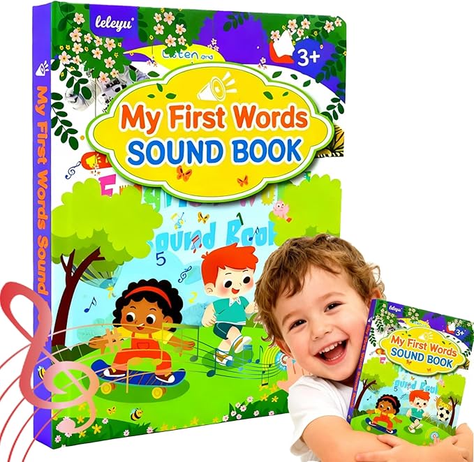 2025 My First Words Sound Book for Kids 3+ | 470+ Fun English Words & Interactive Themes | Talking Toy with Phonics, Games & Story Mode(Scene)
