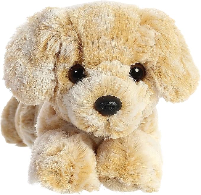 Aurora® Adorable Mini Flopsie™ Rusty Retriever™ Stuffed Animal - Mini Companions Ready for Playful Adventures - for Kids All Ages, Toddlers, Adults, and Families - Brown 8 Inches