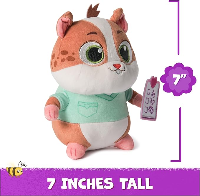 Vida The Vet, Popcorn Plush Toy, 7-Inch Tall Stuffed Animals with Super-Soft Fur, Kids Toys for Girls & Boys Ages 3 and up