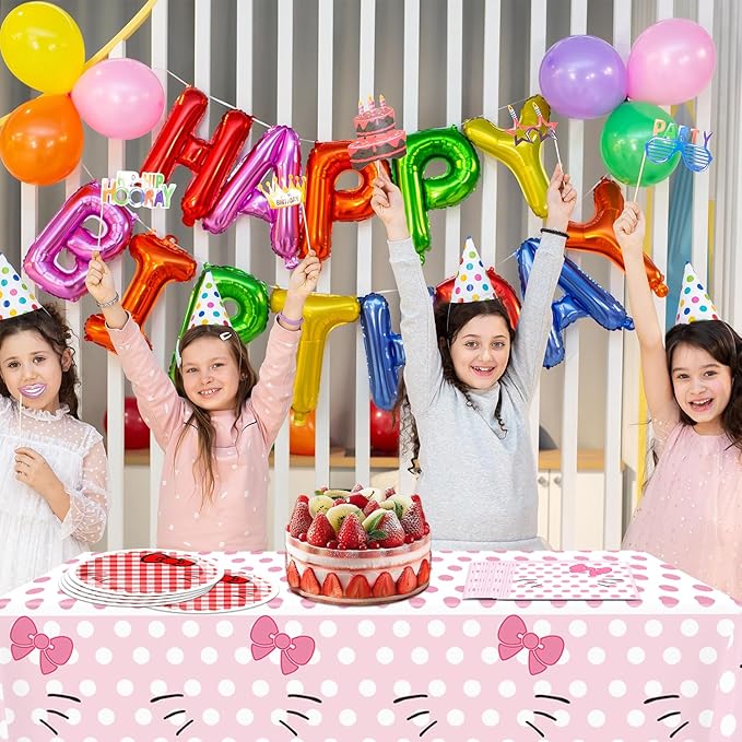 41pcs Kitty Cat Party Supplies,Cat Birthday Party set Include dessert plate,Napkin and Tablecloth,Used for Kitten Birthday Party Decoration (Multicolor 12)