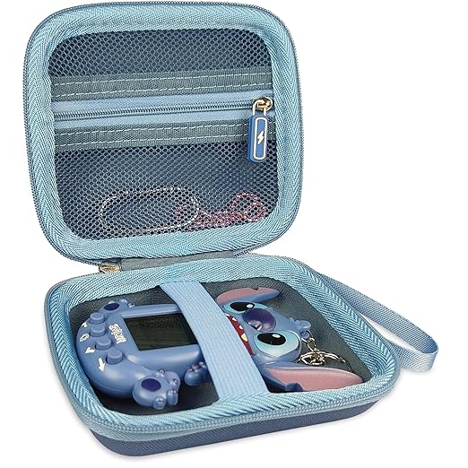 XEGIMOR Hard Carrying Case for Lexibook Disney Stitch Portable Games Console, Protective Storage Box for Lexibook Interactive Stitch Games Console Accessories (Only Case)