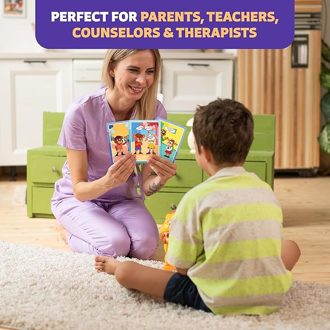 Who What Why MEGA Pack Conversation Cards for Kids – Learning Materials for Logic, Social Skills, Diversity & Inclusion, Feelings & Emotions, and Safety Awareness – Conversation Game Ages 4+