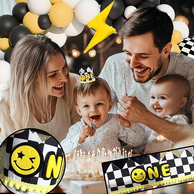 One Happy Dude Birthday Decorations,One Cool Dude 1st Party Decorations,One Happy Dude 1st Birthday Party Supplies,Dude First Backdrop Balloon Arch Garland Banner for 1st Boy