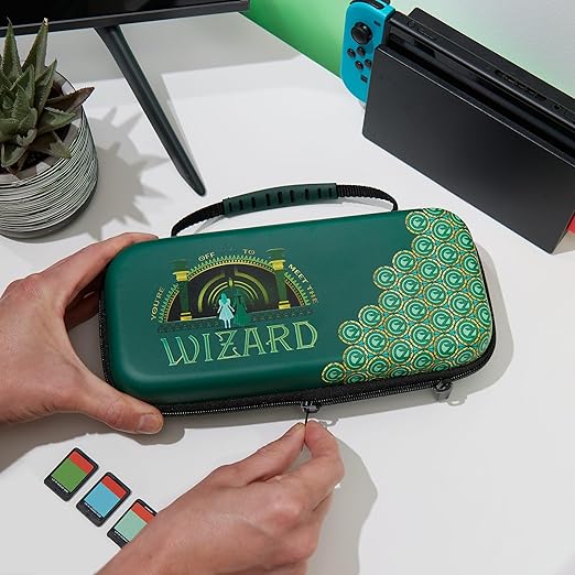 Numskull Wicked Hard Shell Travel Case for Nintendo Switch and OLED Model Console - Fits 10 Games and Switch Accessories