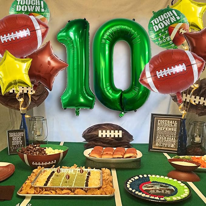 Football Balloons Set Football Birthday Party Decorations Football Touchdown Sports Theme Birthday Party Decoration, Tailgate Game Day Football Theme Supplies Birthday Party Decorations