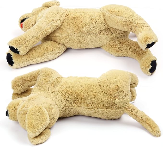 LotFancy Dog Stuffed Animals Plush, 21" Soft Cuddly Golden Retriever Plush Toys, Large Stuffed Dog, Puppy Dog Stuffed Animals, Easter Birthday Gift for Kids Girls Boys