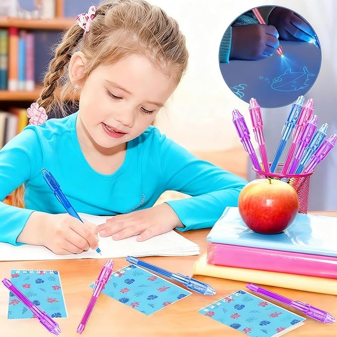 Cartoon Party Favors, Hawai Element Birthday Party Supplies & Goodie Bags for Kids, Include Drawstring Bags Notebook Silicone Bracelet Highlighter for Gifts Fillers