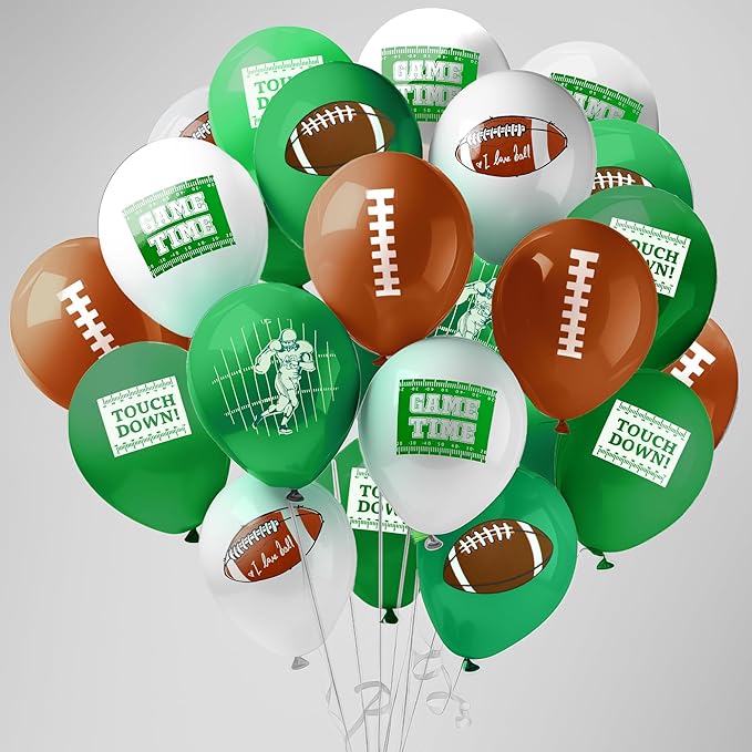 KatchOn Football Balloon Arch Kit - Pack of 80 | Football Party Decorations, Rugby Balloons for Touch Down Party Decorations | Touchdown Sports Theme Football Party Supplies, Birthday Party Decor