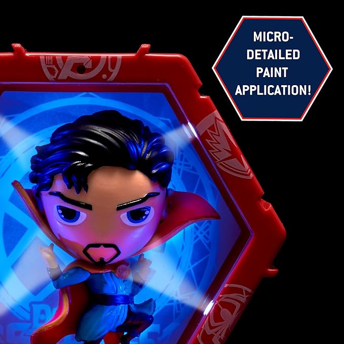 WOW! PODS Marvel Avengers Collection - Dr Strange | Superhero Light-Up Bobble-Head Figure | Official Marvel Collectable Toys & Gifts | Number 202 in Series, Blue