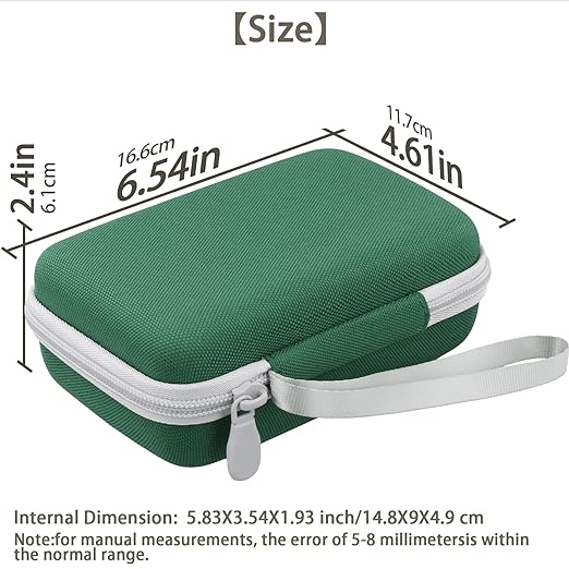 khanka Hard Travel Case Replacement for Anbernic RG34xx Handheld Game Console,Case Only. (Green)