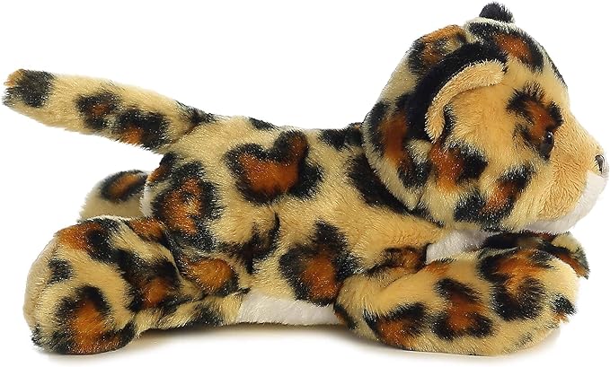 Aurora® Adorable Mini Flopsie™ Amazon Jaguar™ Stuffed Animal - Mini Companions Ready for Playful Adventures - for Kids All Ages, Toddlers, Adults, and Families - Brown 8 Inches