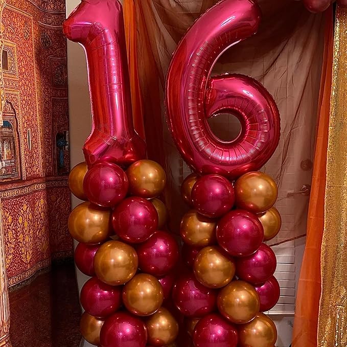 Metallic Gold Balloons 12 Inch, Double Stuffed Chrome Light Gold Balloons, Shiny Thick Chrome Metallic Light Latex Helium Balloon for Birthday Fall Autumn Wedding Christmas Party Decoration Supplies