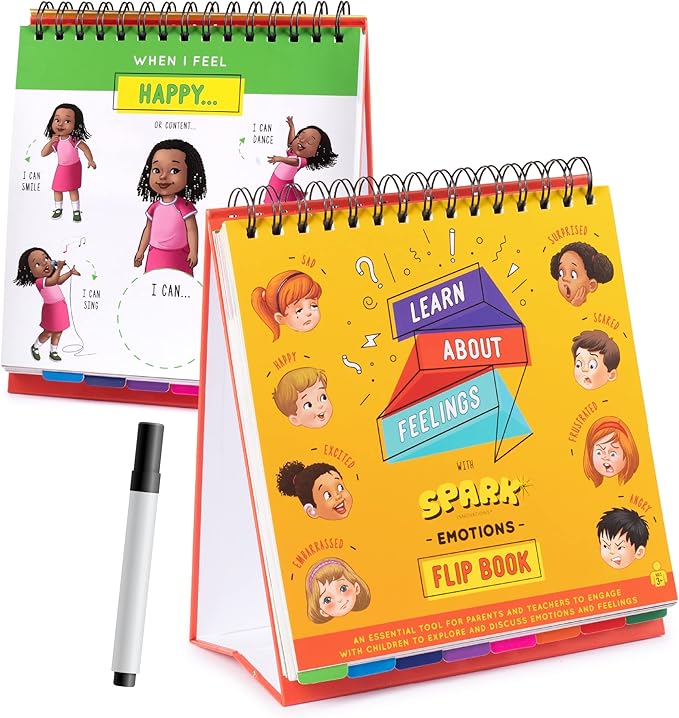 Emotion and Feeling Busy Book for Kids, Calming Corner, ABA Therapy Materials, Emotion Charts, Autism Homeschooling ADHD Tool, Social Emotional Learning