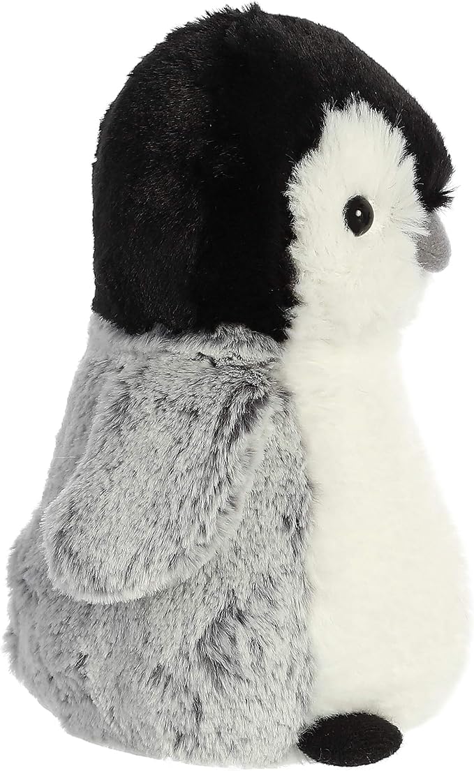 Aurora® Adorable Mini Flopsie™ Pippin Penguin™ Stuffed Animal - Mini Companions Ready for Playful Adventures - for Kids All Ages, Toddlers, Adults, and Families - Gray 6.5 Inches