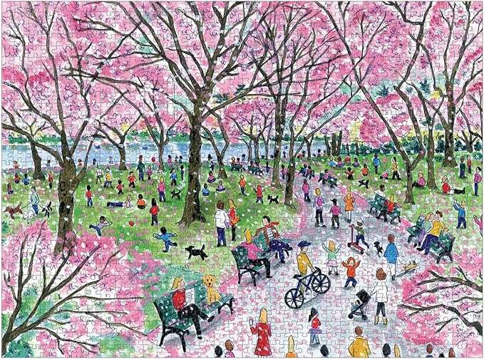 Galison Michael Storrings Cherry Blossoms 1000 Piece Puzzle Floral