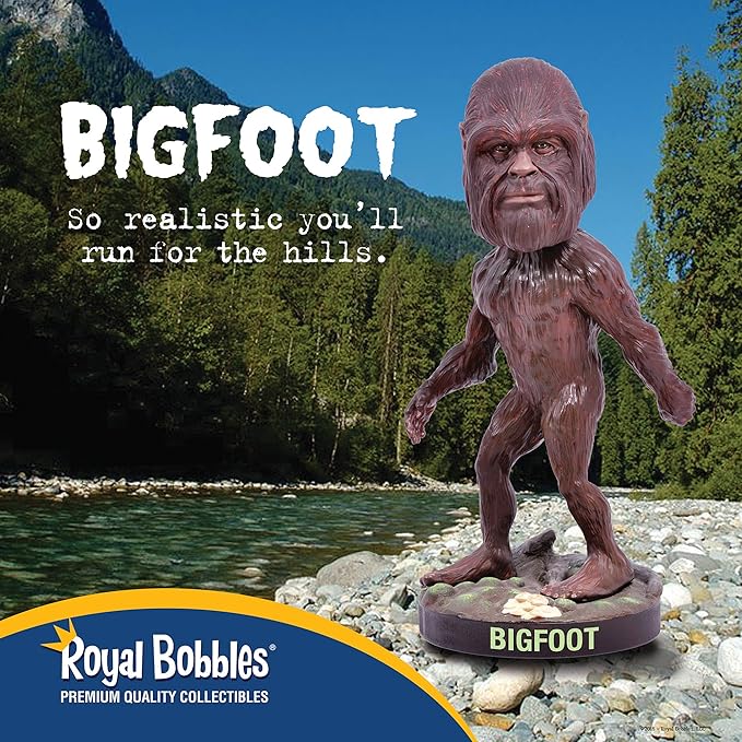 Royal Bobbles Bigfoot Bobblehead, Premium Polyresin Lifelike Figure, Unique Serial Number, Exquisite Detail