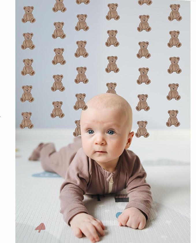 Cute Baby Bear Banner, Wall Decor Flag Photo Props Baby Shower Party Decor Wall Hangings for Bedroom, Nursery, Play Room, Dorm Room, Baby Shower Gender Reveal Party Supplies (Straight Bear Baby)
