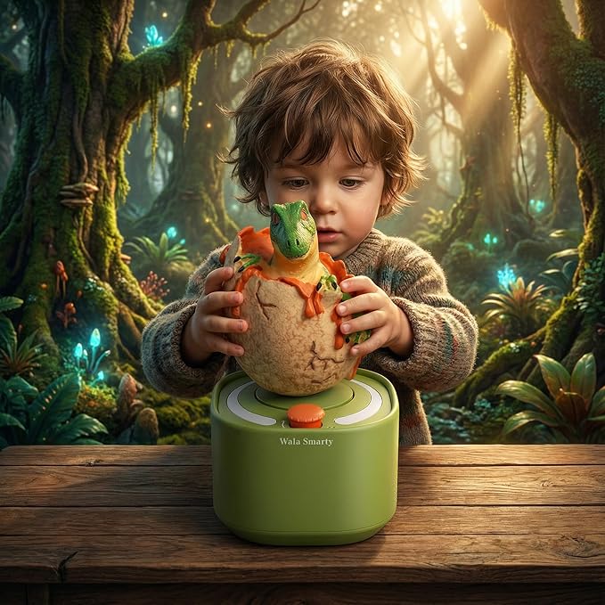 Magic AI Children's Storytelling Toy Machine -Dinosaur Island Adventures and Alex The Panda's Journey Home Personalized Interactive Stories with Smart Q&A, Fun Character Toys