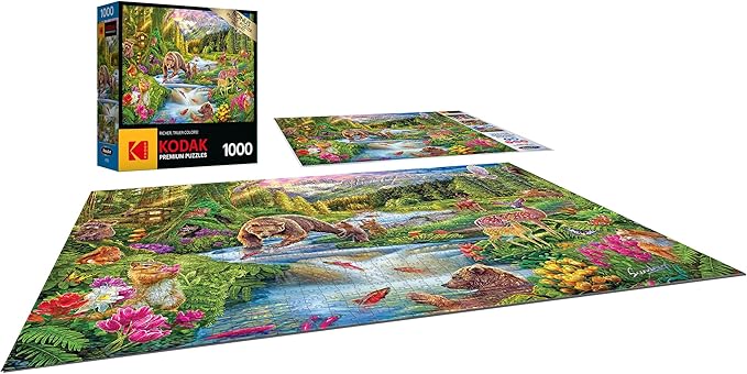 RoseArt - Kodak Premium - Wild Frontier - 1000 Piece Jigsaw Puzzle for Adults