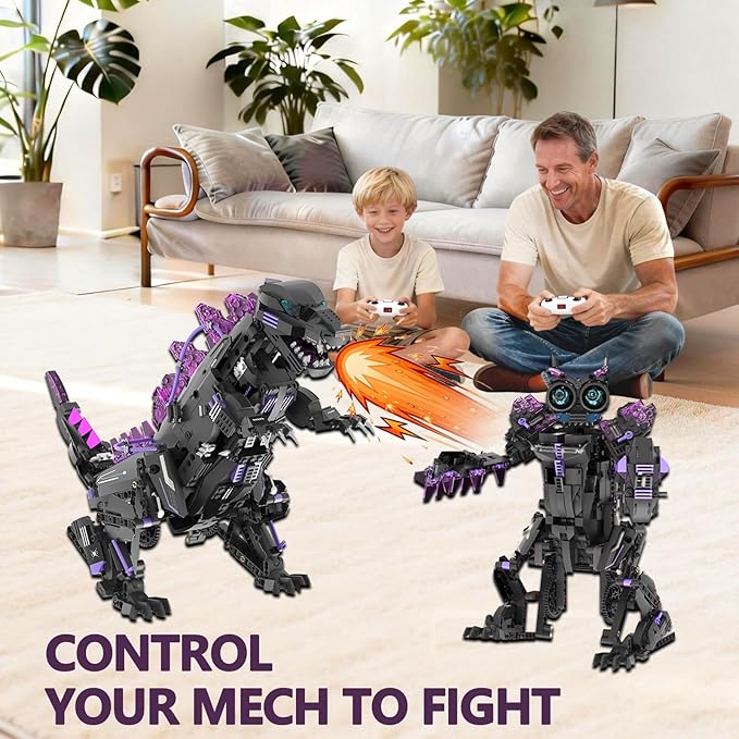 5in1 STEM Robot Dinosaurs Building Toys for Kids Remote & APP Controlled Dinosaur Robot STEM Building Kit for Kids Science Learning,DIY Building Blocks Set Gifts for Age 8+ Boys&Girls