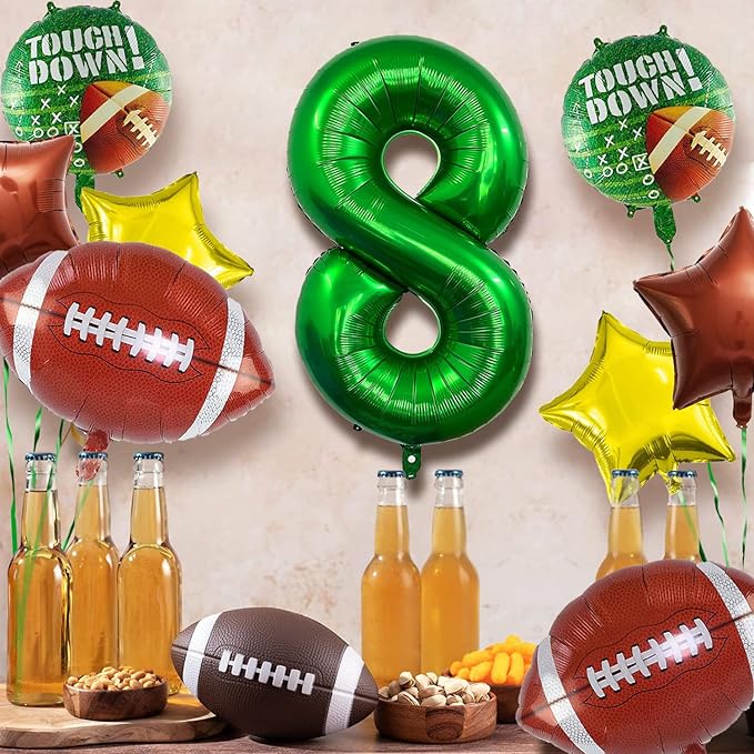 Football Balloons Set Football Birthday Party Decorations Football Touchdown Sports Theme Birthday Party Decoration, Tailgate Game Day Football Theme Supplies Birthday Party Decorations