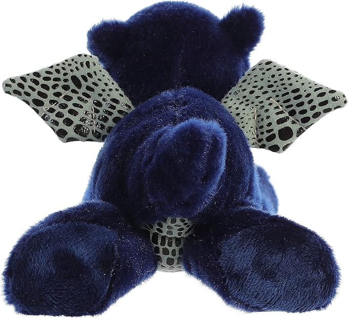 Aurora® Adorable Mini Flopsie™ Sapphire Dragon™ Stuffed Animal - Mini Companions Ready for Playful Adventures - for Kids All Ages, Toddlers, Adults, and Families - Blue 9.5 Inches