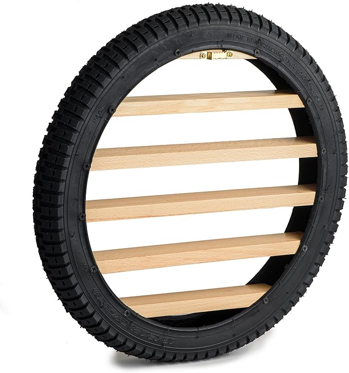 Model Car Display Case Stand - Toy Cars Organizer Wall Display Tire Shelf Cabinet - Holds Up to 18 Diecast 1/64 Car Collectibles - Compatible with Hot Wheels Matchbox - Wheel Diameter 16 Inch