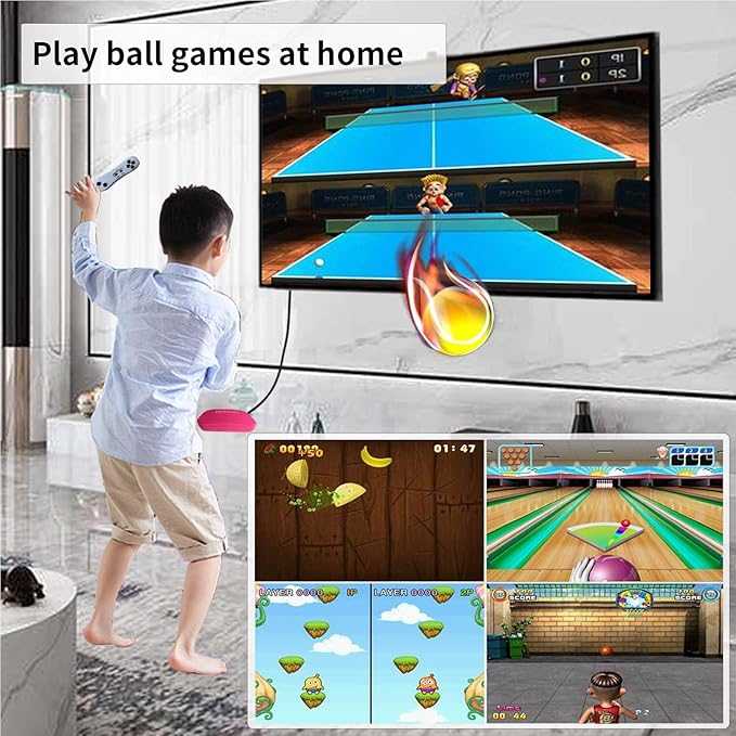 TV Game Console Built in 100+ Games, Handheld Video Game Machine with 2.4G Wireless Gamepad Somatosensory Control, HD Plug and Play, Home Interactive& Puzzle Games, Red