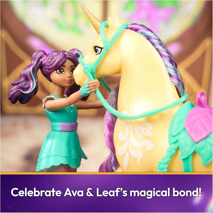 Unicorn Academy, Ava & Leaf with 2 Accessories & Hair Tool, Dolls & Unicorn Toys for Girls Ages 4 and up