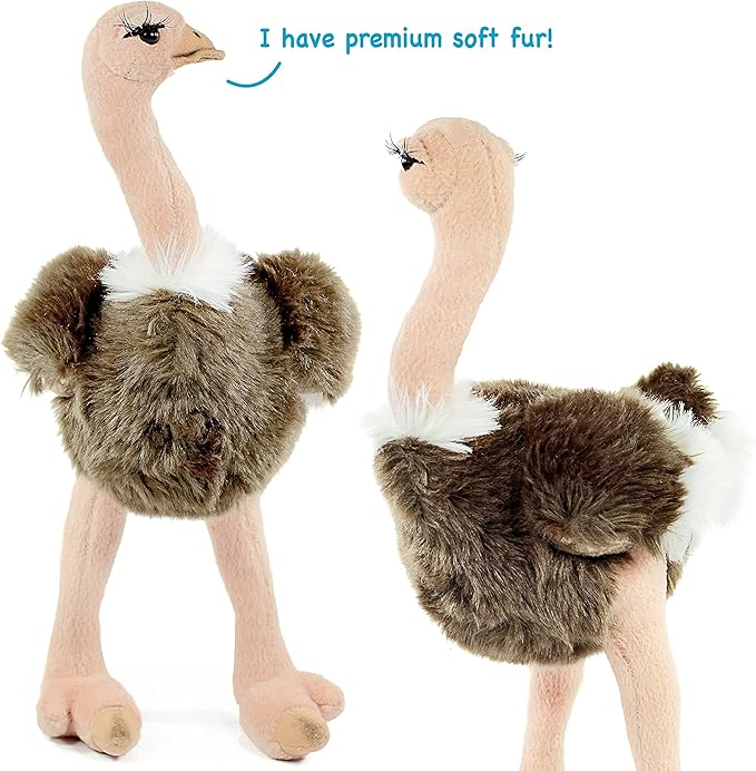 Ola The Ostrich - 12 Inch Stuffed Animal Plush