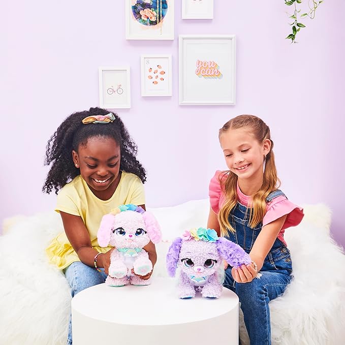 Present Pets, Fairy Puppy Interactive Plush Toy with Over 100 Sounds and Actions (Style May Vary), Kids’ Toys for Girls Aged 5 and Above, 6061372