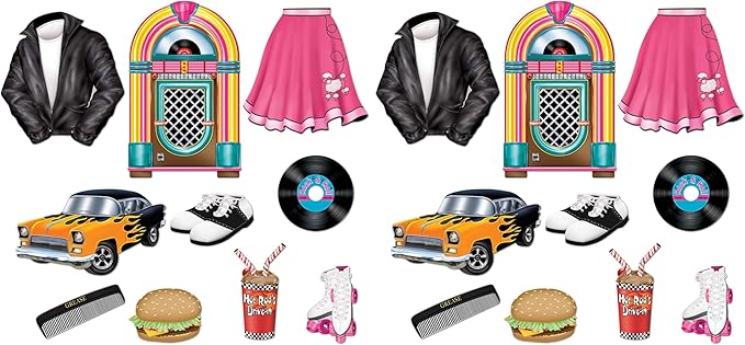 Beistle 50's Cutouts Party Accessory (Pack of 2)