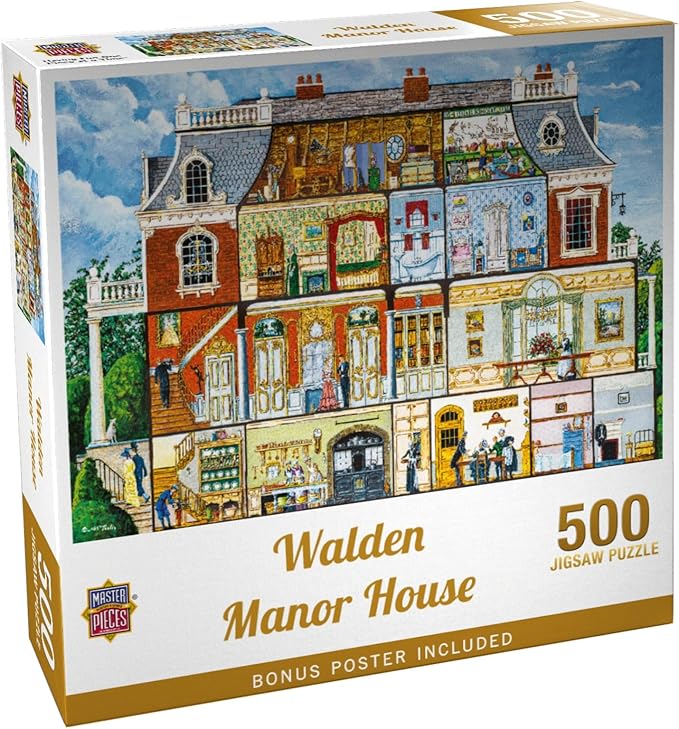 Masterpieces Walden Manor House Jigsaw Puzzle - 500 Pieces for Adults & Families - Adult