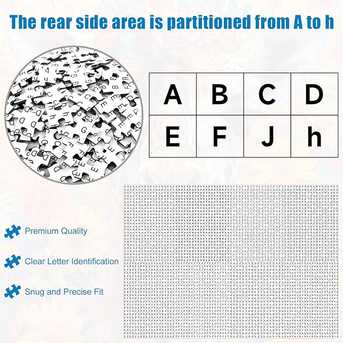 Puzzles for Adults 1000 Pieces, Jigsaw Puzzles with Giraffe Floral, with Letters on The Back, Impossible Brain Teaser, Fidget Puzzle Games for Halloween, Christmas, Finished Size 20x28 Inches