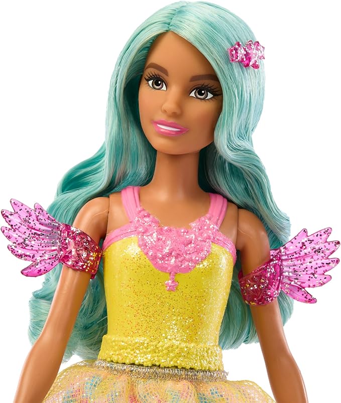 Barbie A Touch of Magic Doll & Accessories Set, Teresa Fashion Doll with Fantasy Outfit, Pet, Leash & Styling Pieces