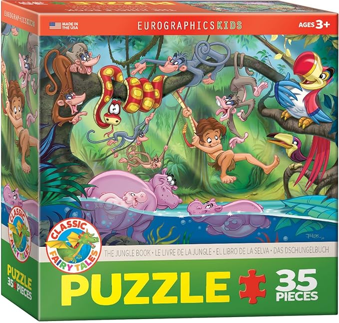 EuroGraphics 35-Piece Classicic Fairy Tales The Jungle Book Puzzle